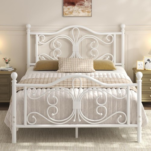 White queen size - size, frame